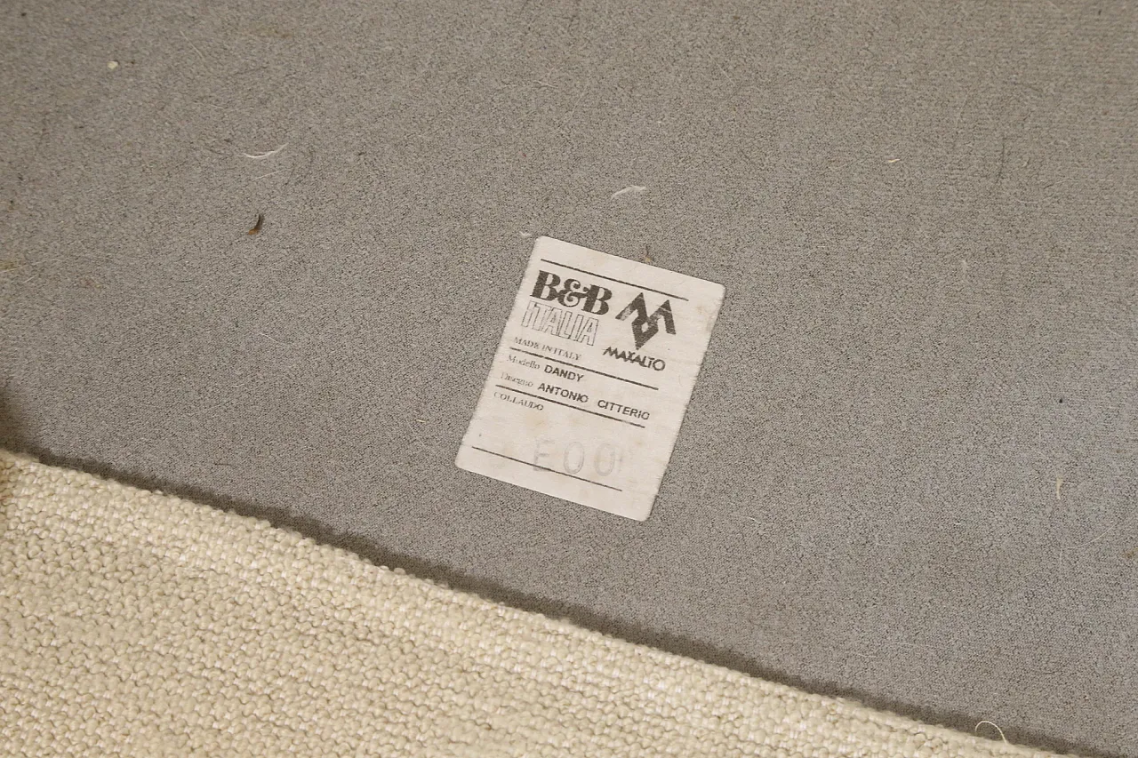 Dandy lounge by Antonio Citterio for B&B Italia Maxalto, 1996 12