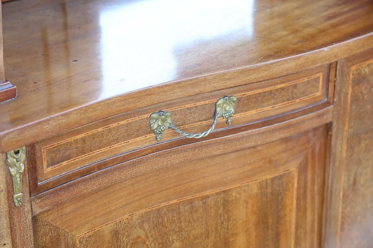 Pair of liberty display cabinets feather mahogany, 20th century 9