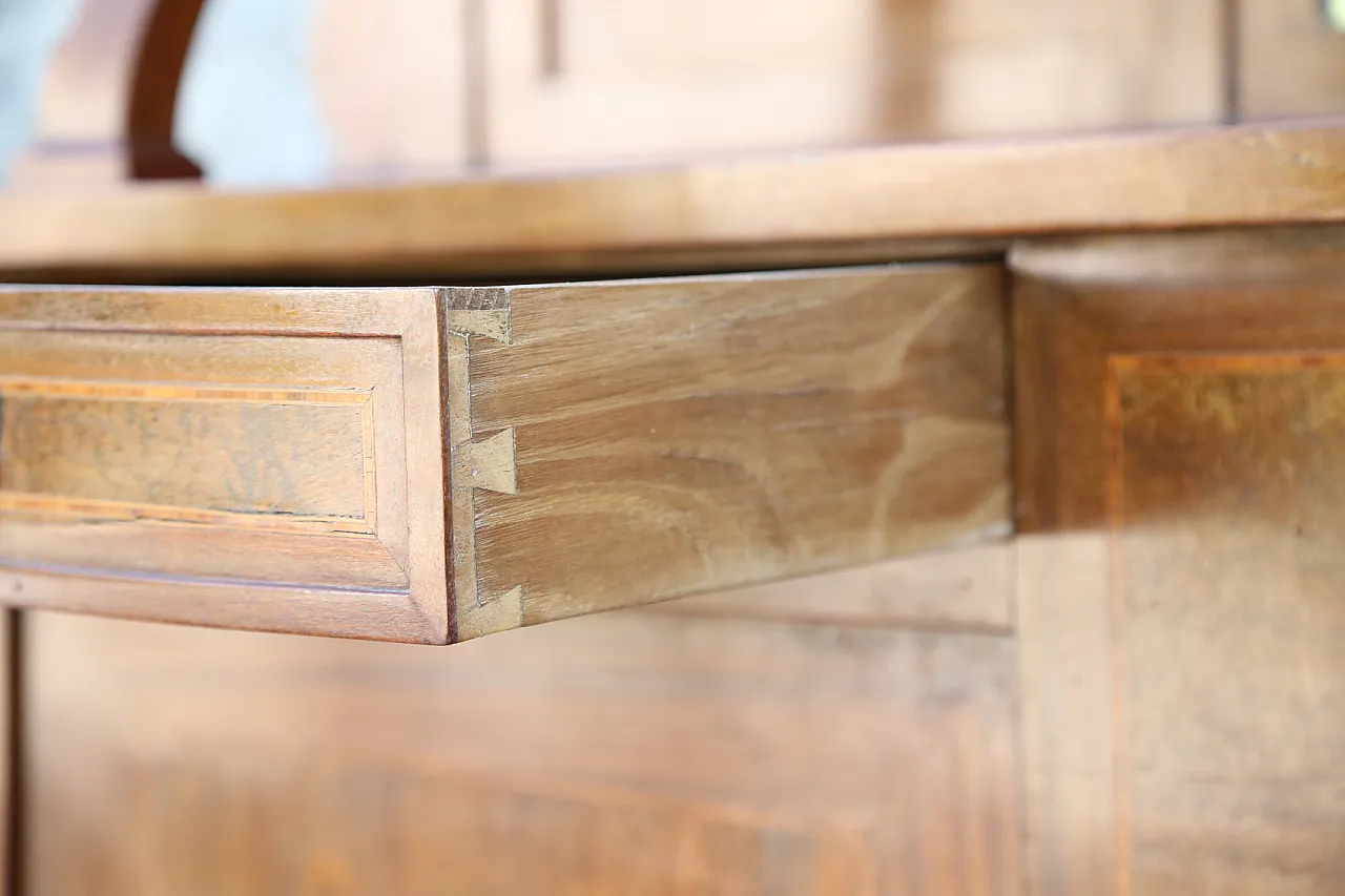 Pair of liberty display cabinets feather mahogany, 20th century 10