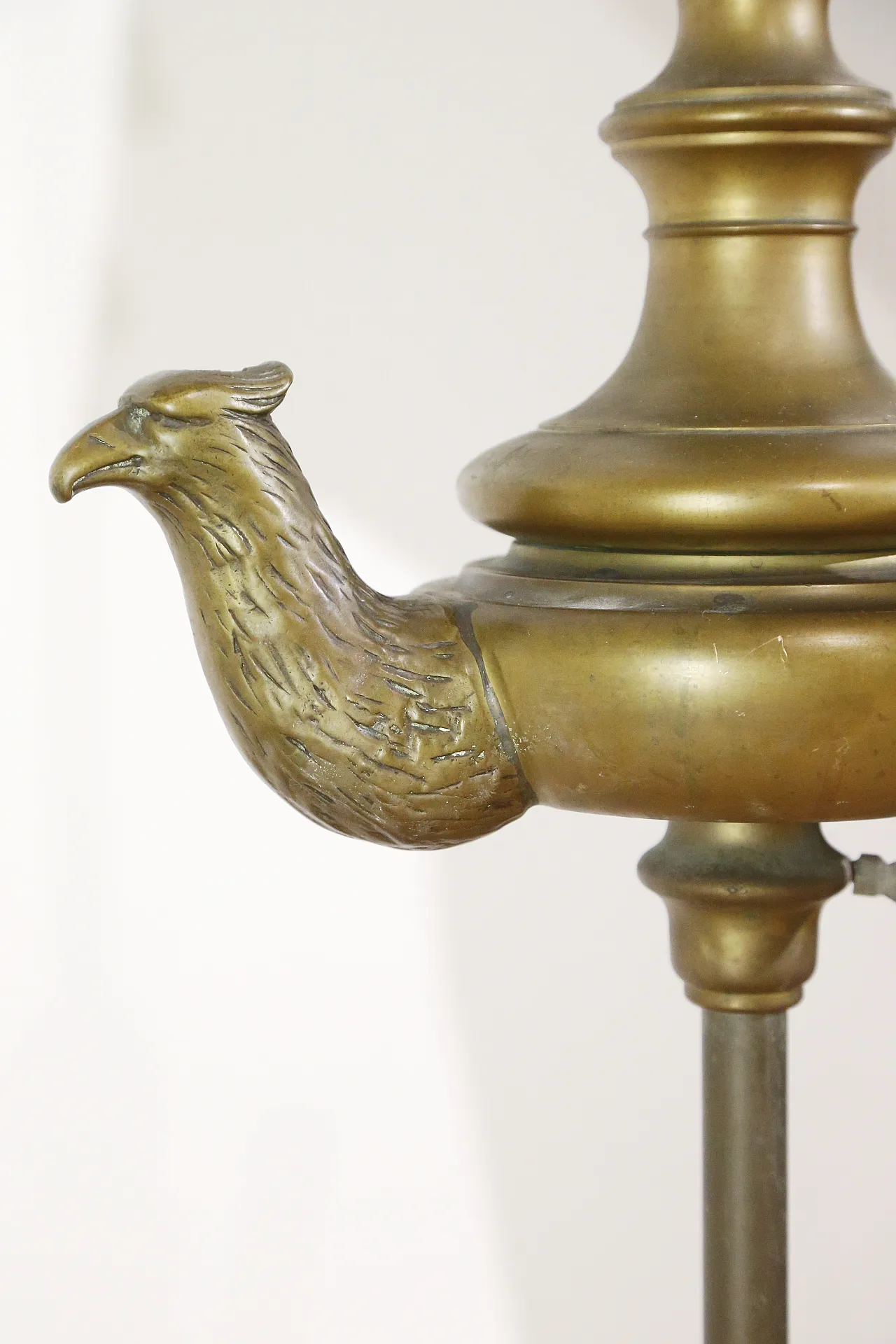 Bronze oil lamp lamp, Florentine, early 19th century 18