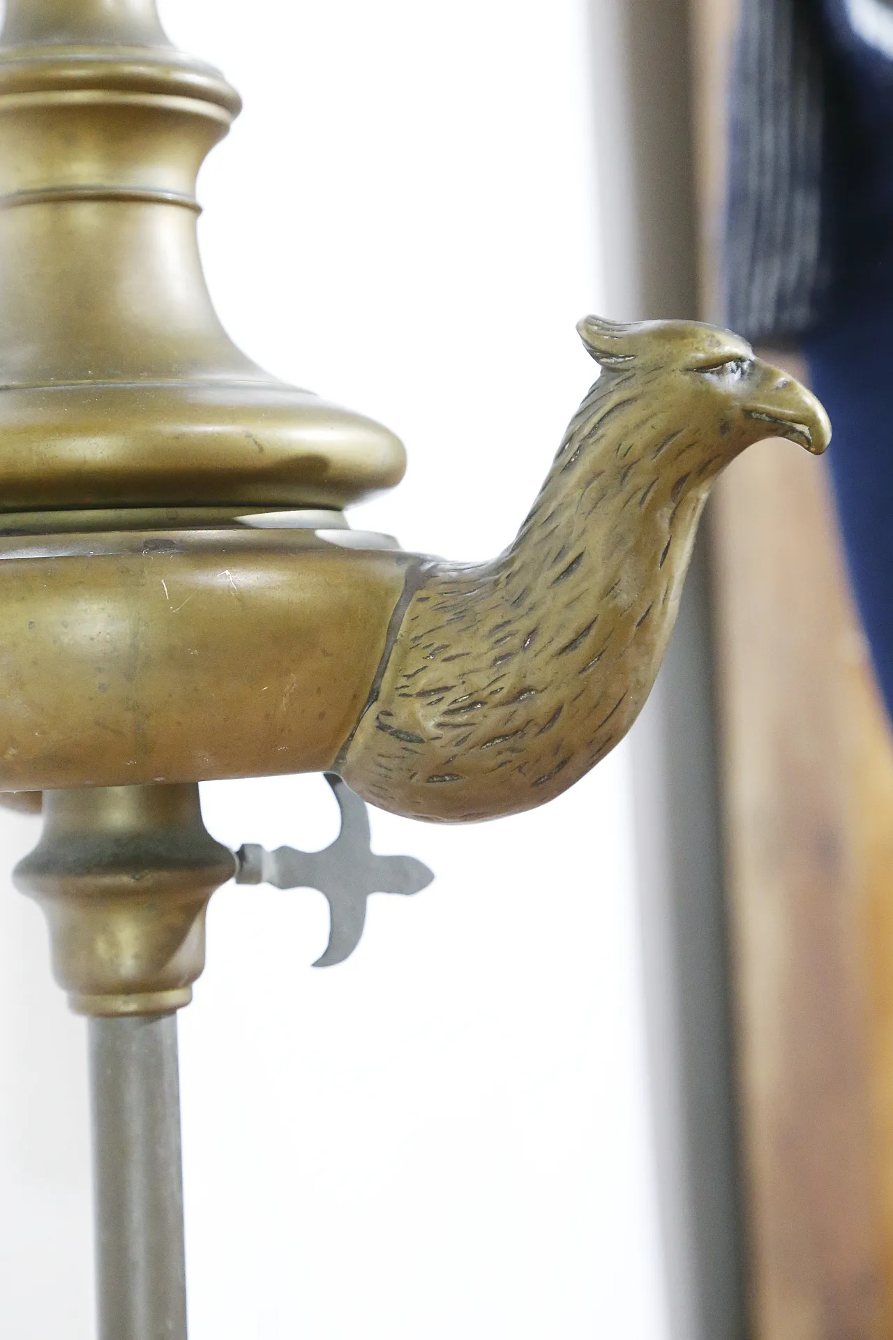 Bronze oil lamp lamp, Florentine, early 19th century 19