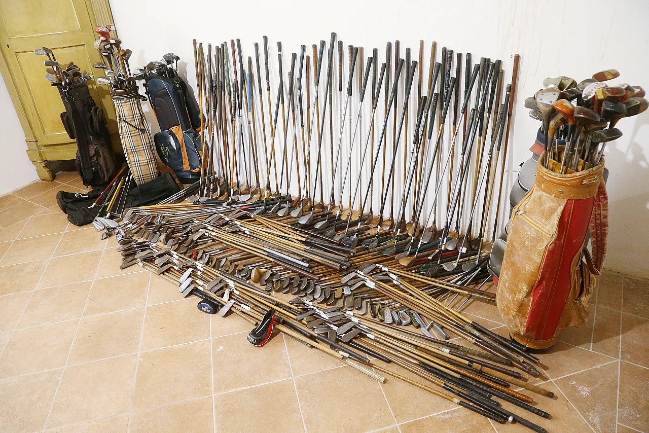 Hickory 369 wood golf clubs, 7 bags, from 1900 to 2000 11