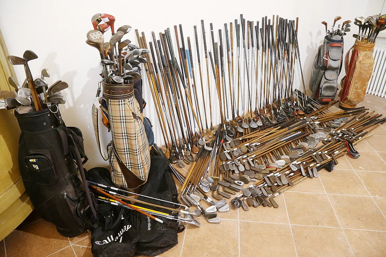 Hickory 369 wood golf clubs, 7 bags, from 1900 to 2000 12