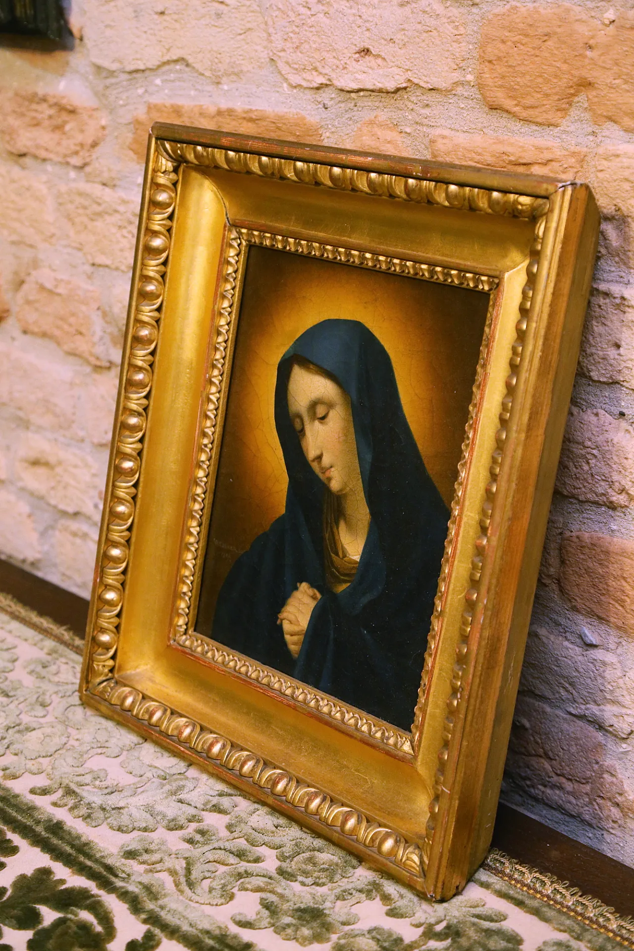 Joseph Weidner Josef oil painting on canvas Virgin Mary signed, 1826 3