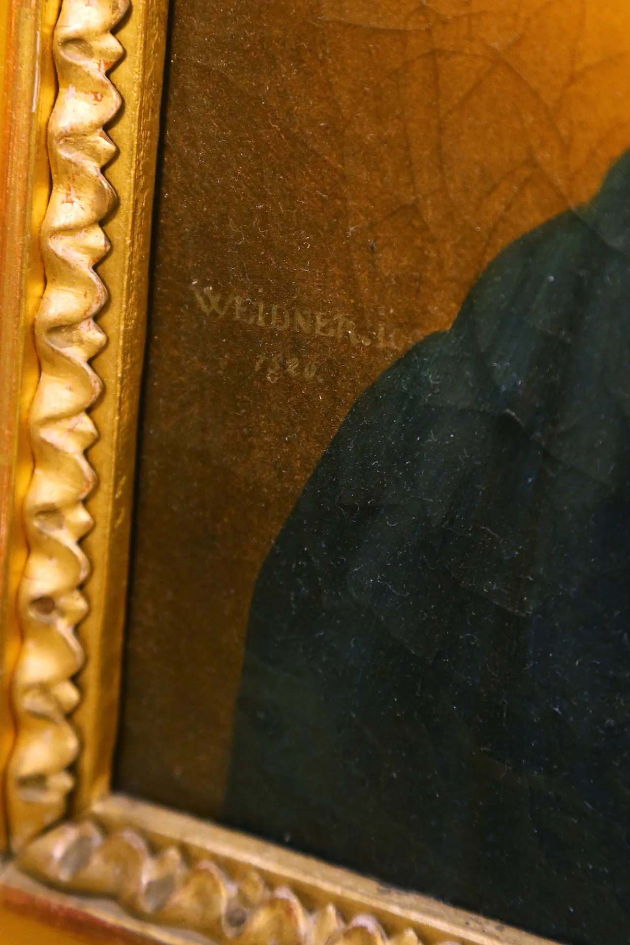 Joseph Weidner Josef oil painting on canvas Virgin Mary signed, 1826 7