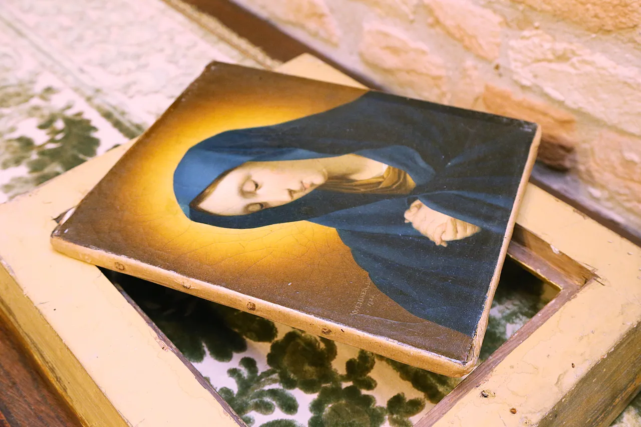 Joseph Weidner Josef oil painting on canvas Virgin Mary signed, 1826 14