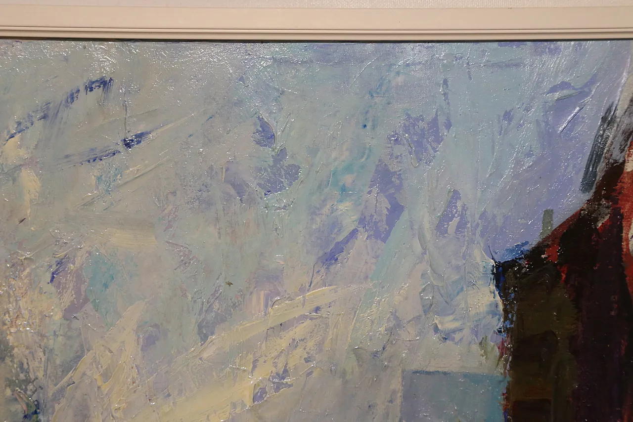 Navigli Milan by Giuseppe Vismara, oil canvas 1990s 7