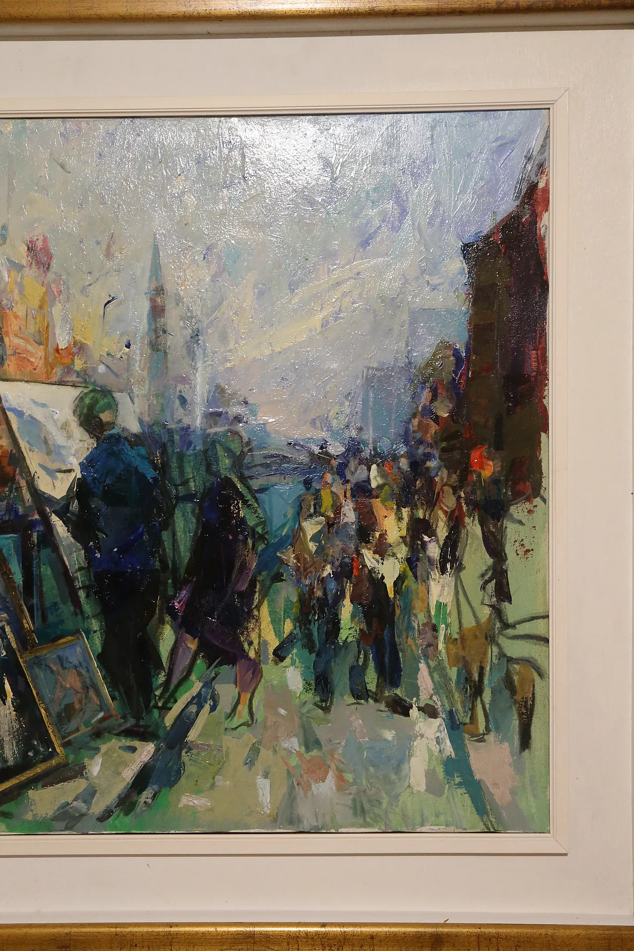 Navigli Milan by Giuseppe Vismara, oil canvas 1990s 16