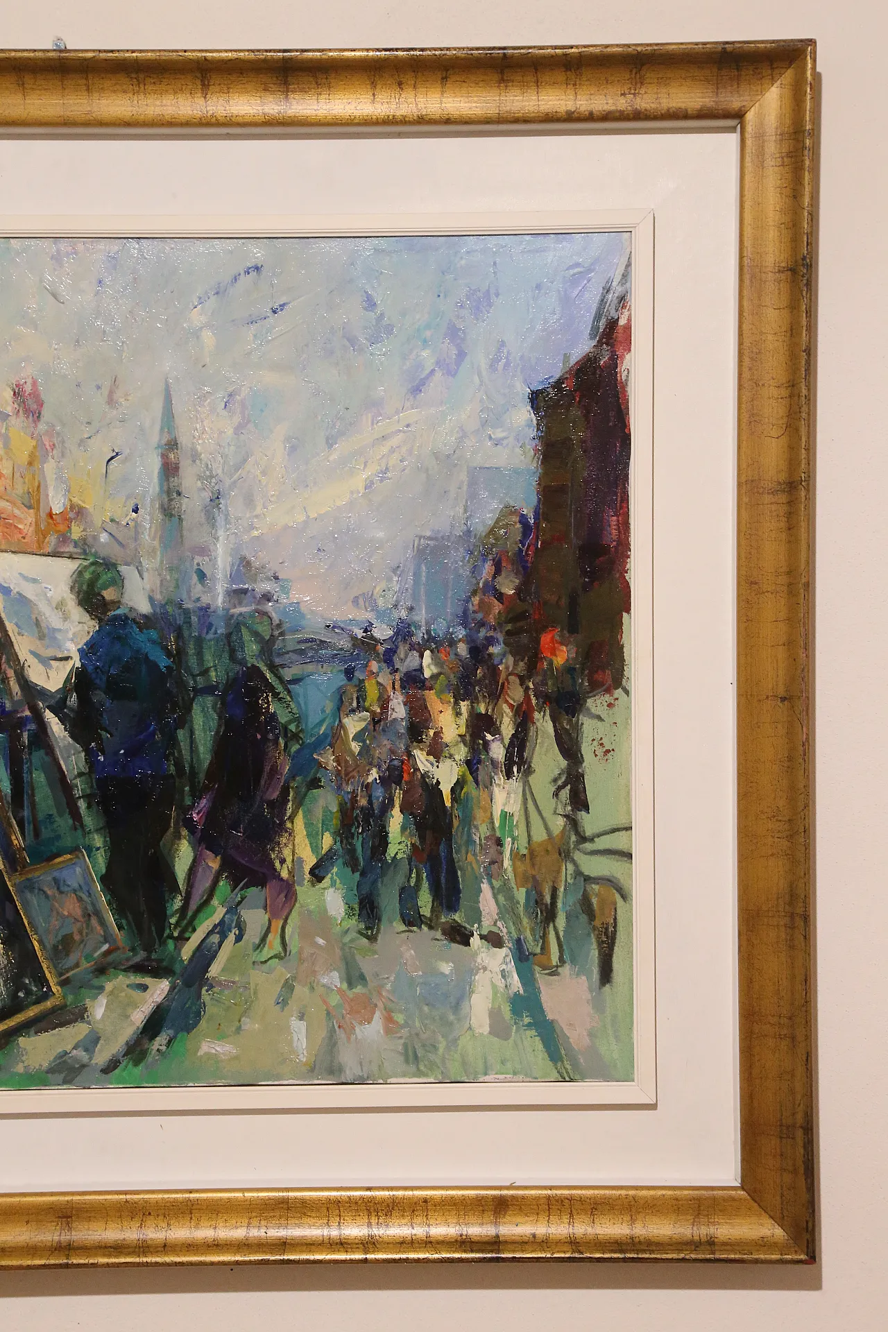 Navigli Milan by Giuseppe Vismara, oil canvas 1990s 20