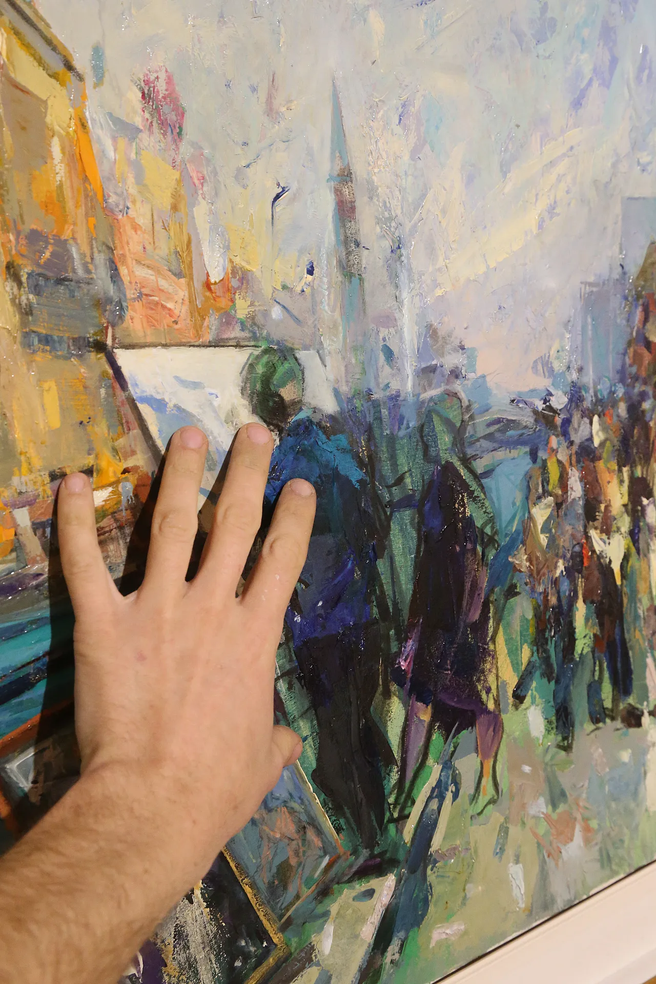 Navigli Milan by Giuseppe Vismara, oil canvas 1990s 22