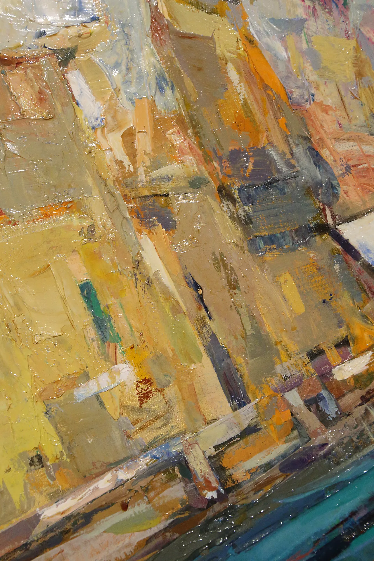 Navigli Milan by Giuseppe Vismara, oil canvas 1990s 24