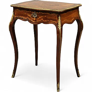 Napoleon III inlaid coffee table from the 19th century