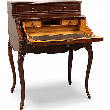 Napoleon III desk flap mahogany, 19th century