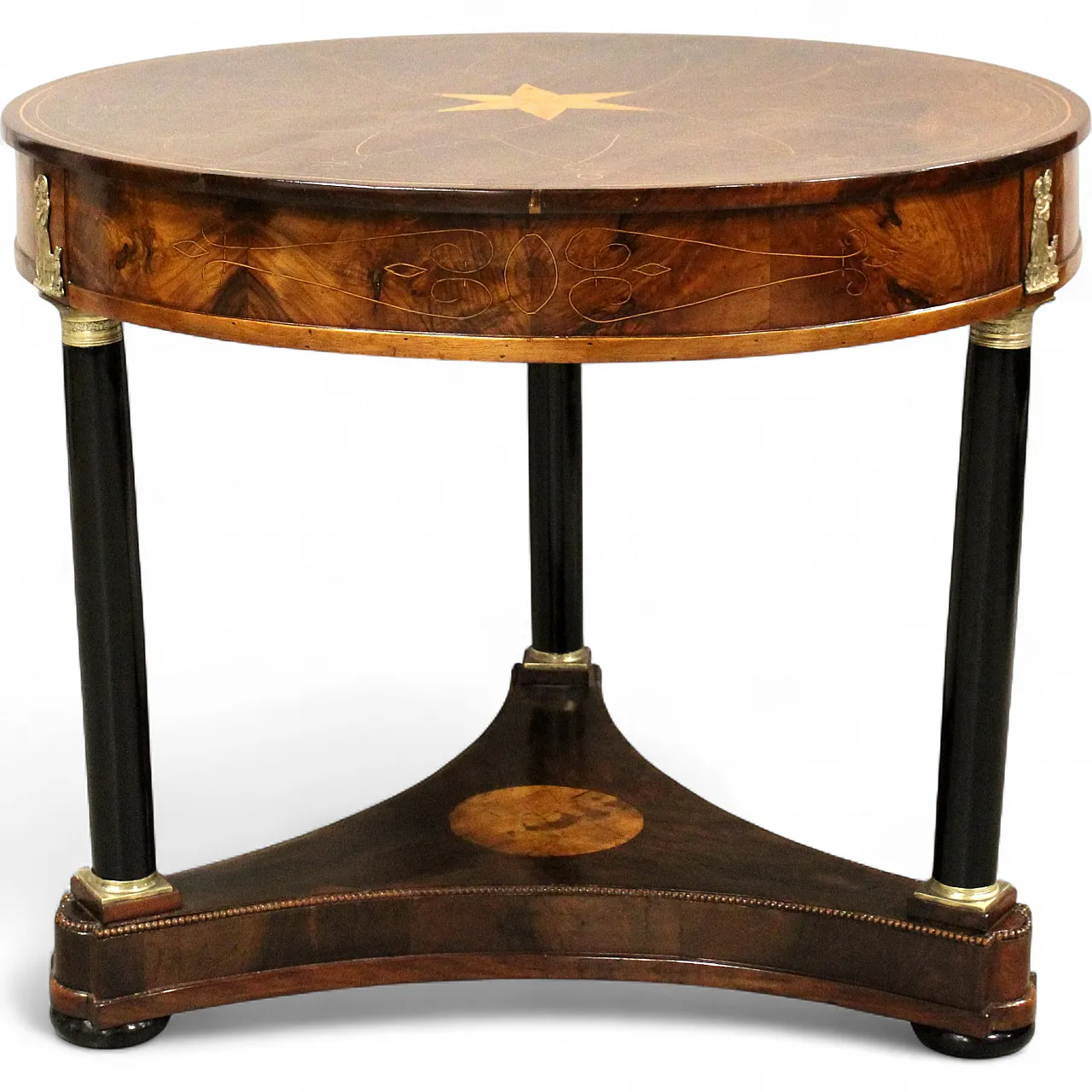 Coffee table Italian inlaid walnut,  19th century 11