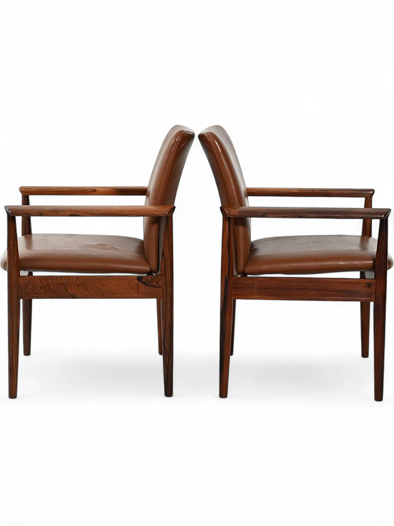 Coppia di poltrone Diplomat di Finn Juhl, anni '70 14