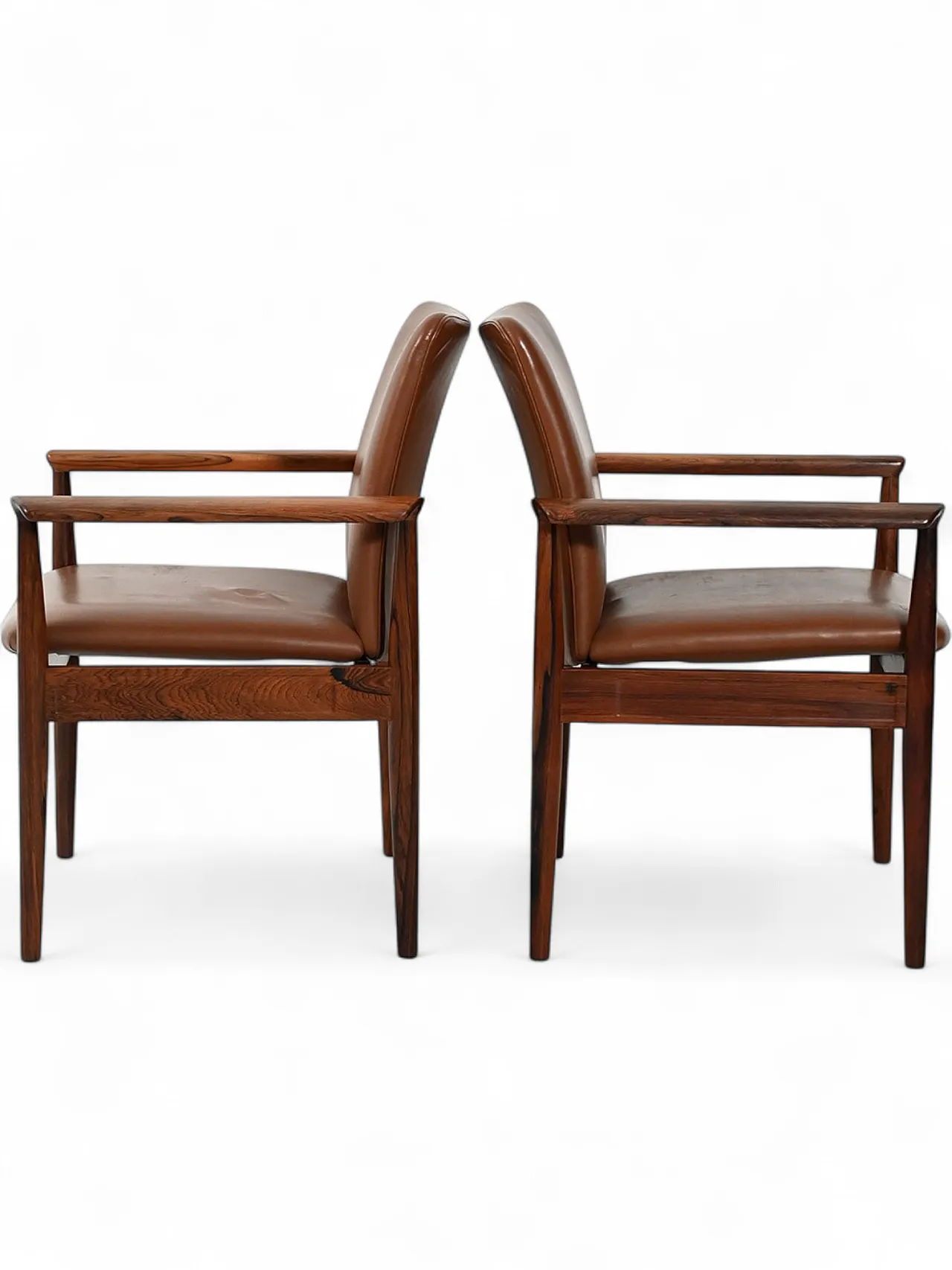 Coppia di poltrone Diplomat di Finn Juhl, anni '70 15