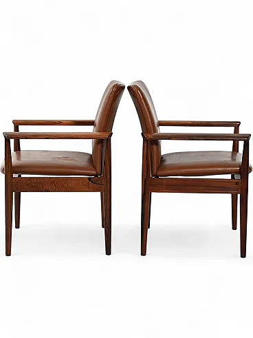 Coppia di poltrone Diplomat di Finn Juhl, anni '70