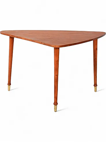 Coffee table triangolare scandinavo anni Sessanta