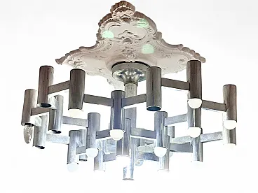 Chandelier by Gaetano Sciolari with 25 lights, 70s