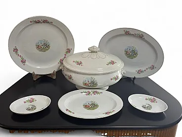 Ceramic table set by Ceramiche Florio Sicilia Italia, 20th centiry