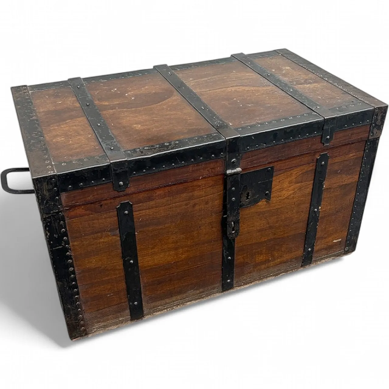 Wooden trunk with iron edges, Italy 1949 21