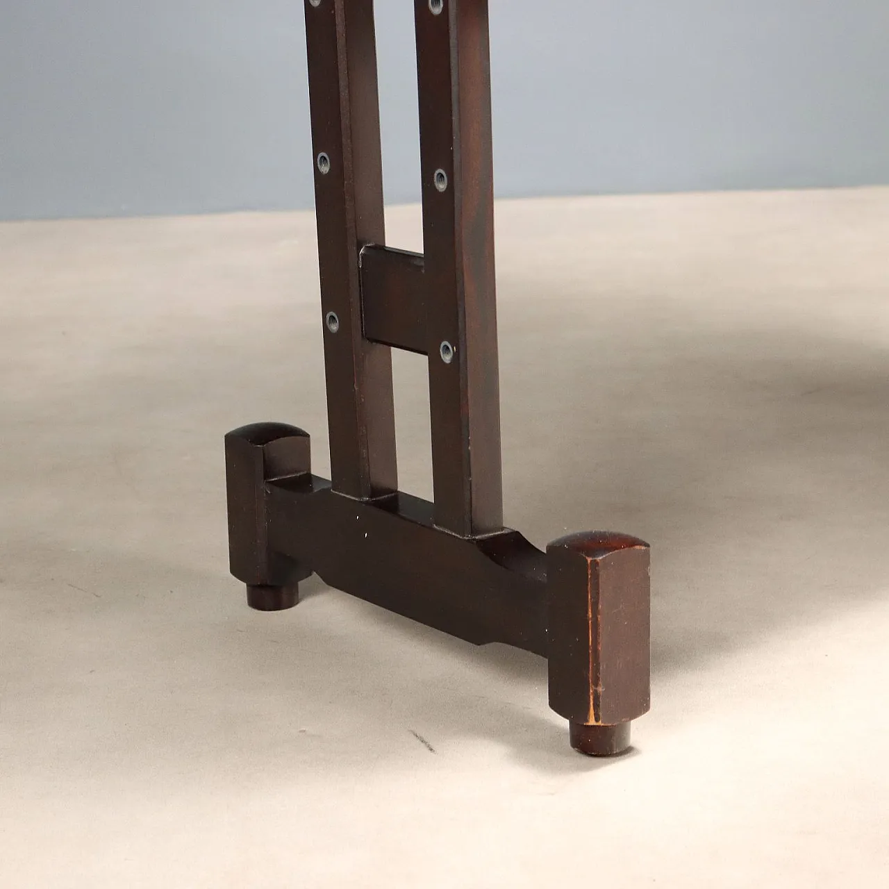 Libreria freestanding in legno massello tinto ebano, '900 4