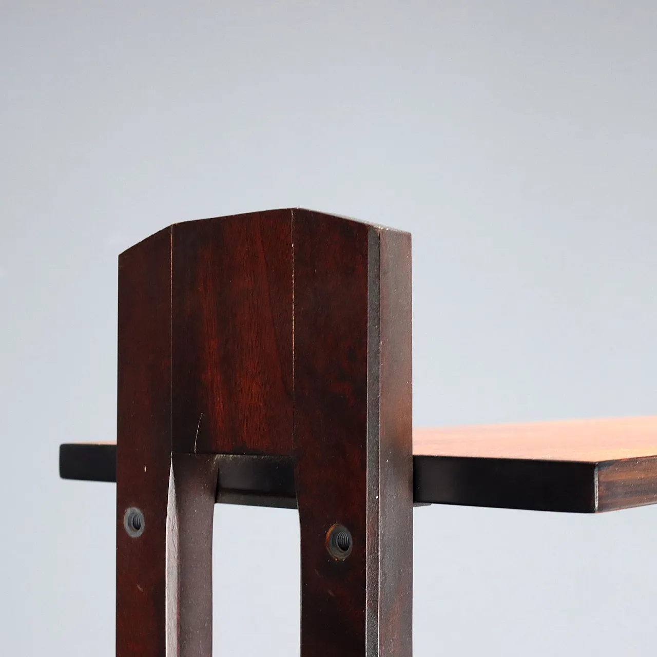 Libreria freestanding in legno massello tinto ebano, '900 6