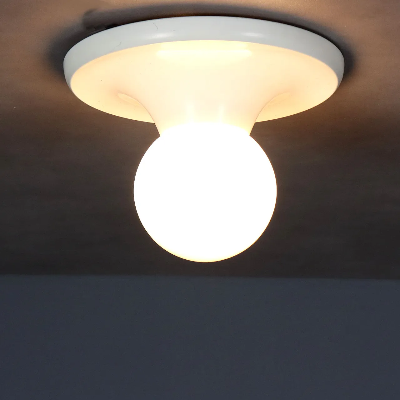 Lampada da soffitto/parete in alluminio smaltato, '900 1