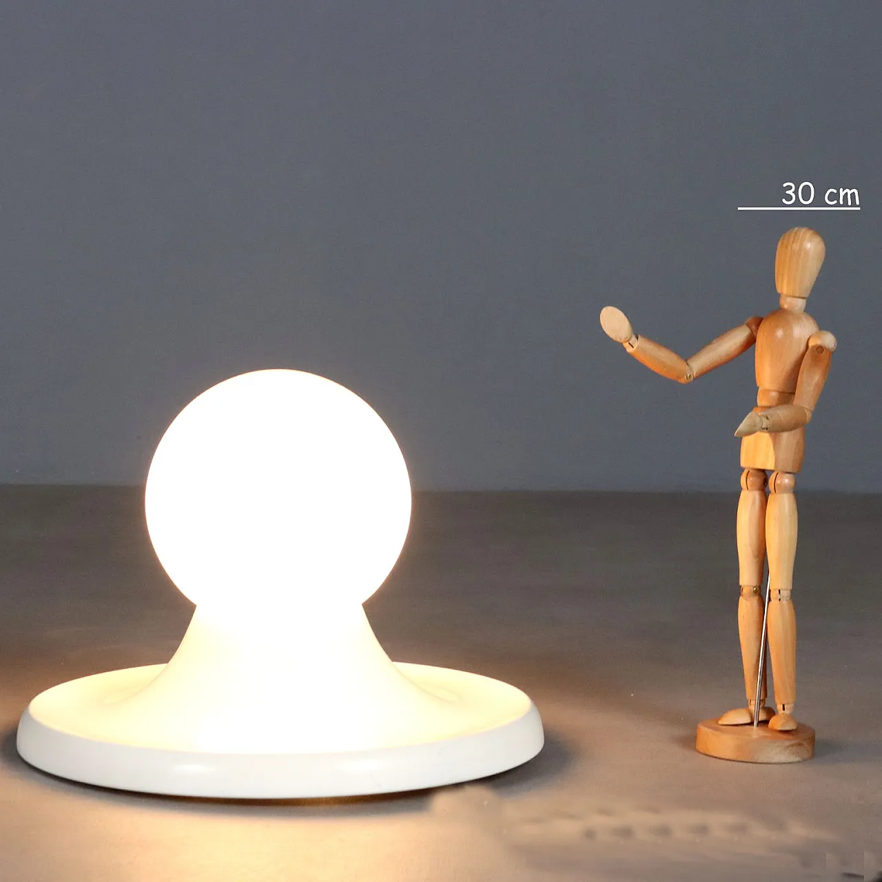 Lampada da soffitto/parete in alluminio smaltato, '900 2