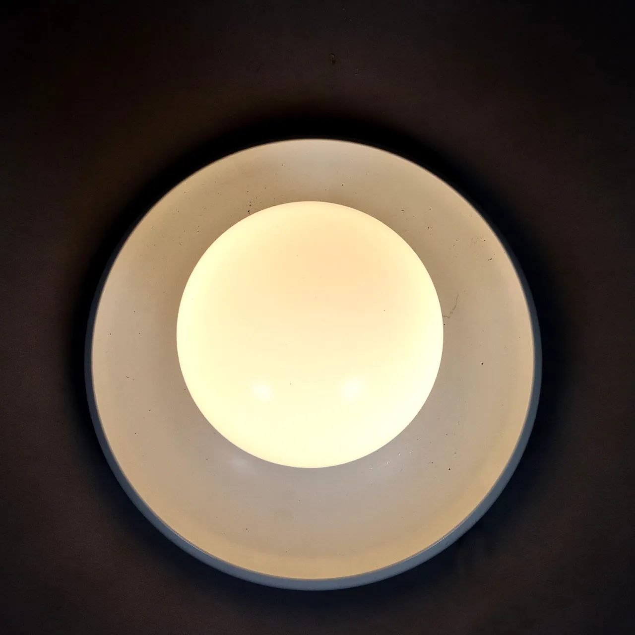 Lampada da soffitto/parete in alluminio smaltato, '900 3