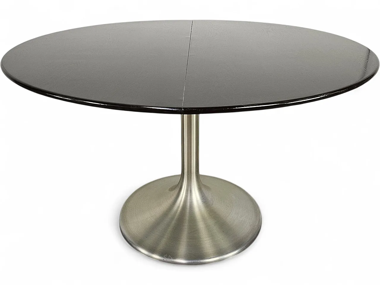 Extendable table in chromed metal, 70s 16