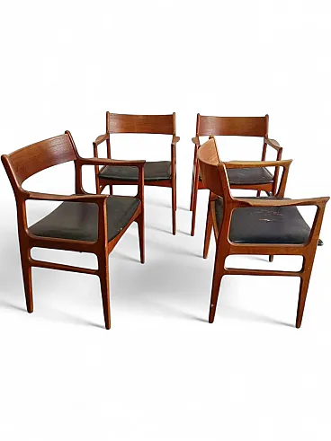 4 chairs by Aksel Bender Madsen, Denmark, 1950s