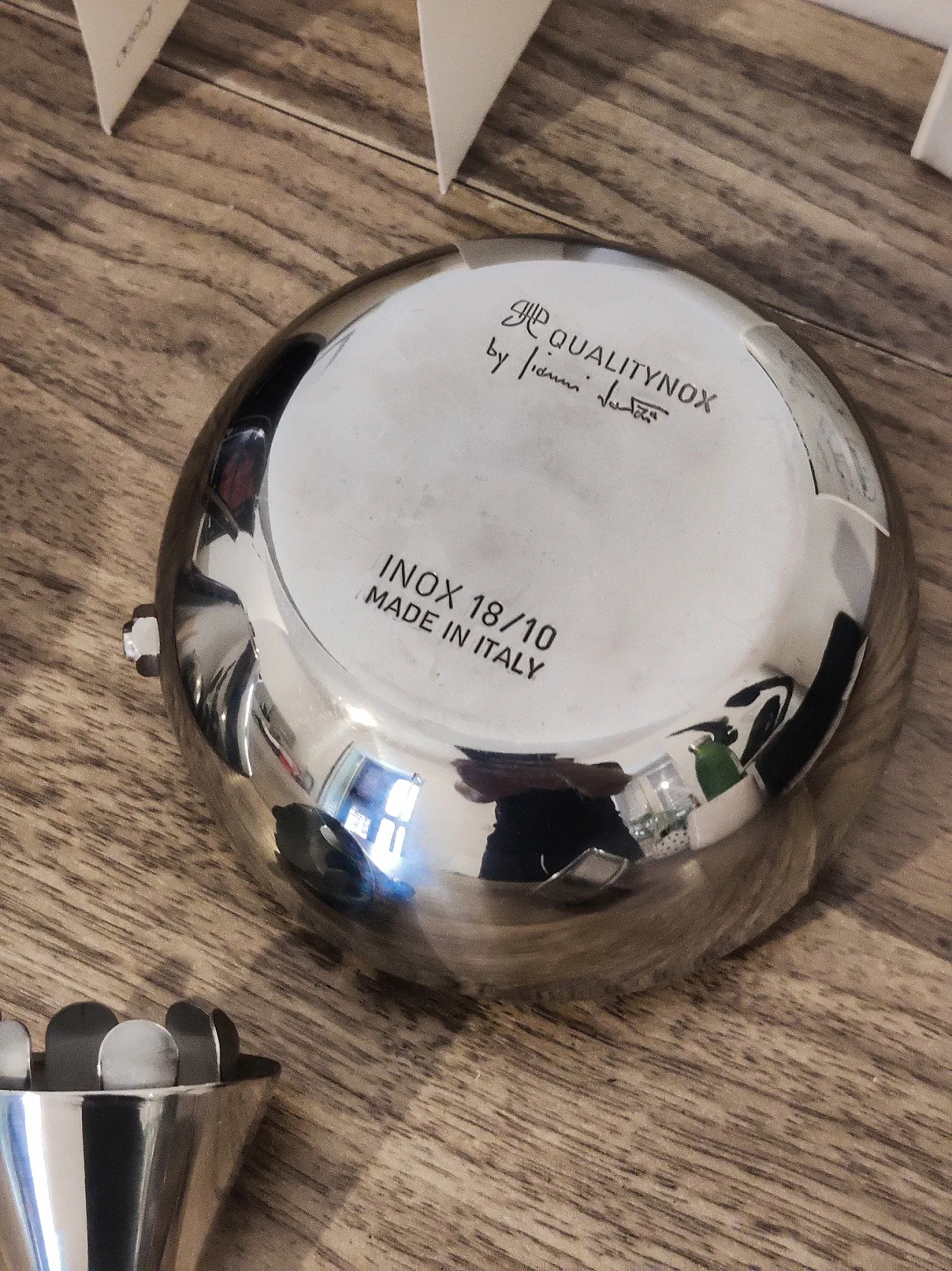 Moka Raissa in steel by Gianni Sarzi Amadè for Qualitynox 1990s 4