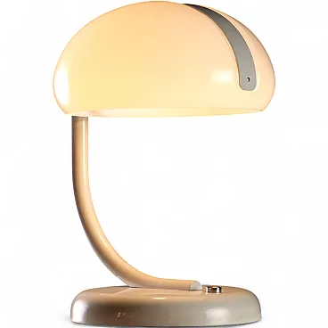 Lampada in metallo smaltato, alluminio e metacrilato, '900