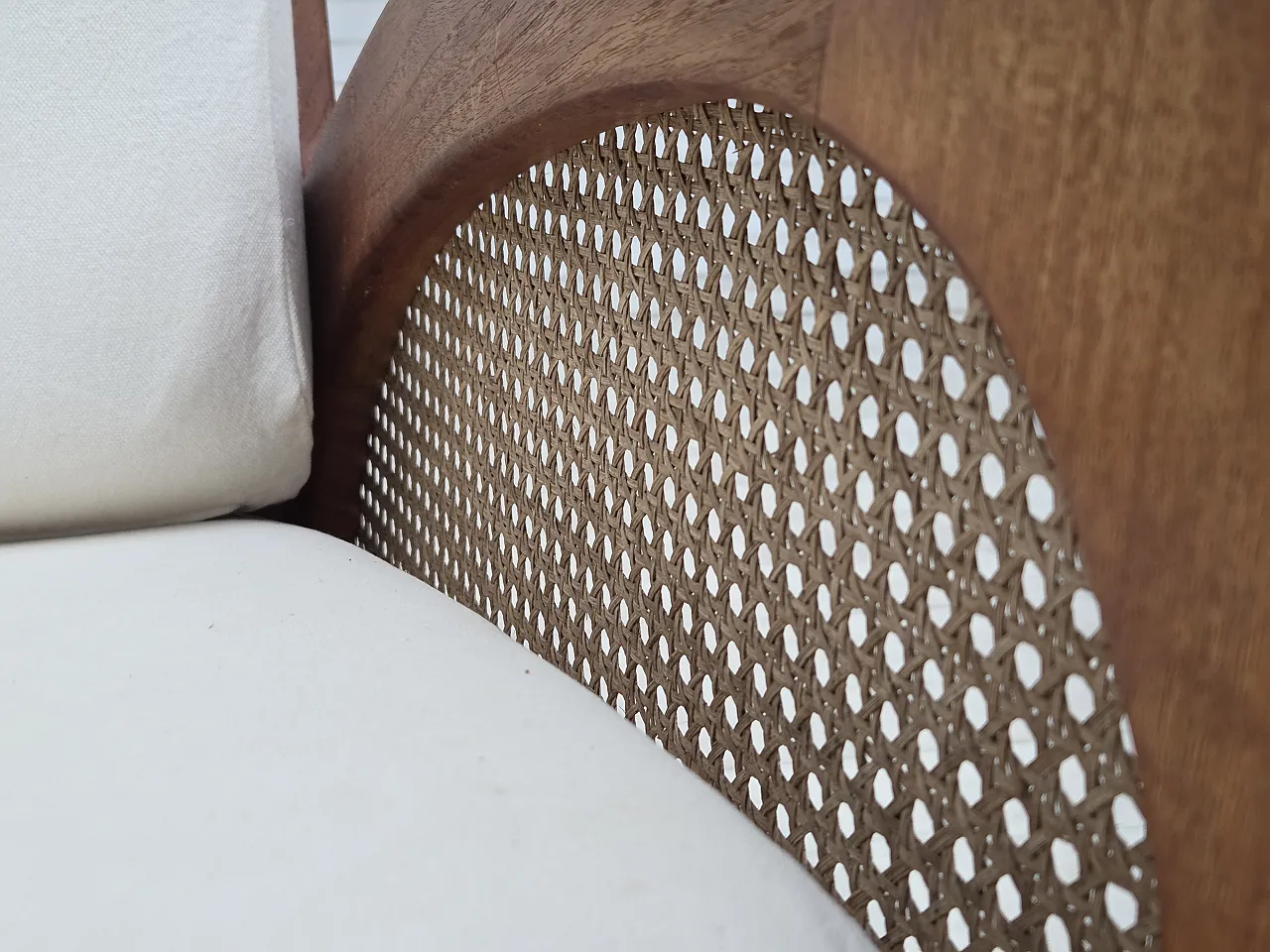 2-seater sofa by Klaus Wettergren in cotton fabric and mesh, 1970s 7