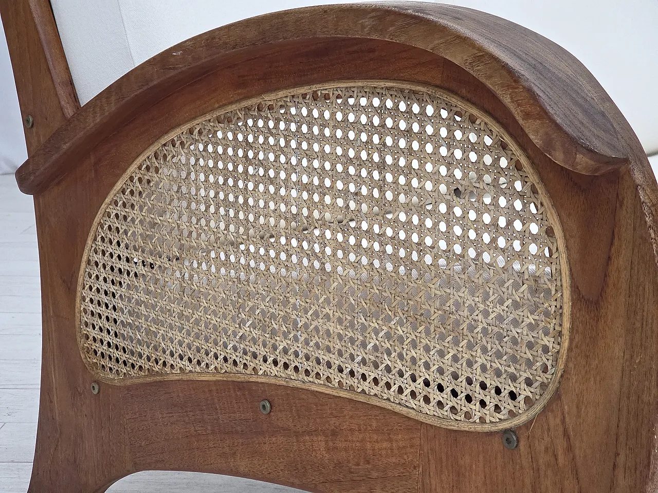 2-seater sofa by Klaus Wettergren in cotton fabric and mesh, 1970s 11