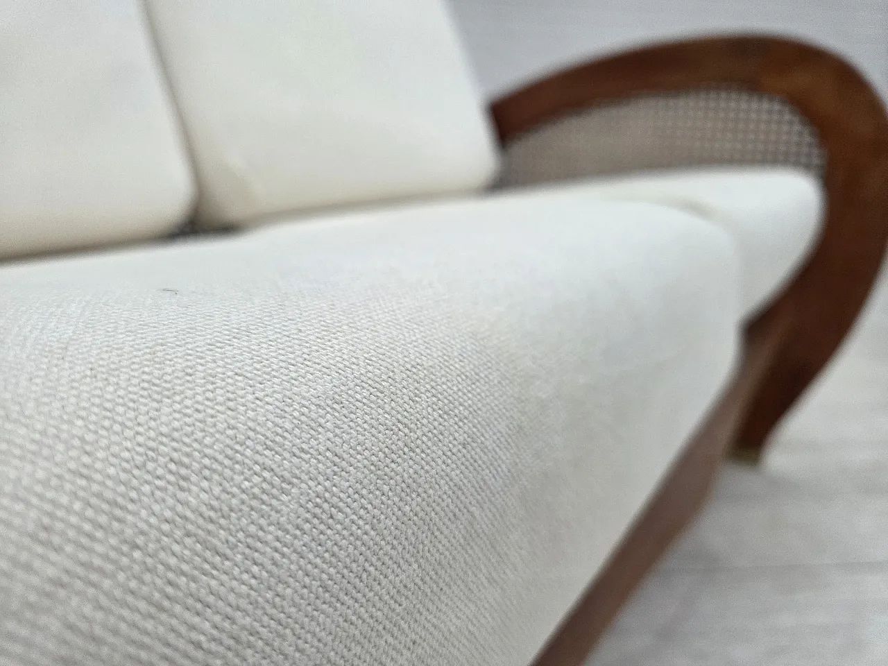 2-seater sofa by Klaus Wettergren in cotton fabric and mesh, 1970s 12