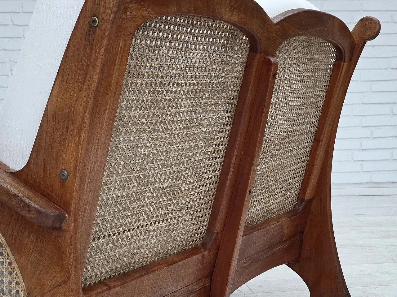 2-seater sofa by Klaus Wettergren in cotton fabric and mesh, 1970s 19