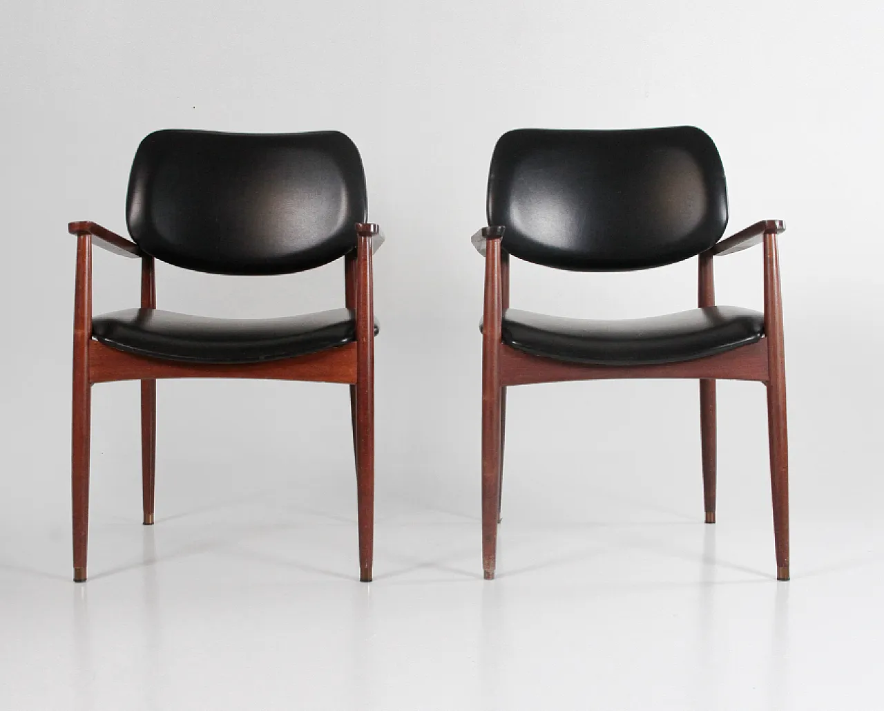 Pair of armrest chairs attributed to Anonima Castelli, 1960s 1
