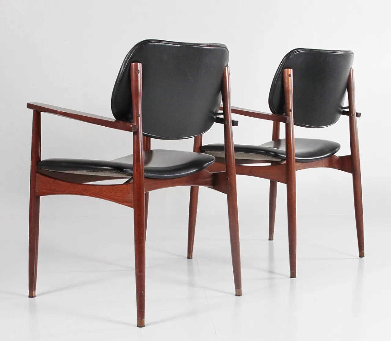 Pair of armrest chairs attributed to Anonima Castelli, 1960s 7