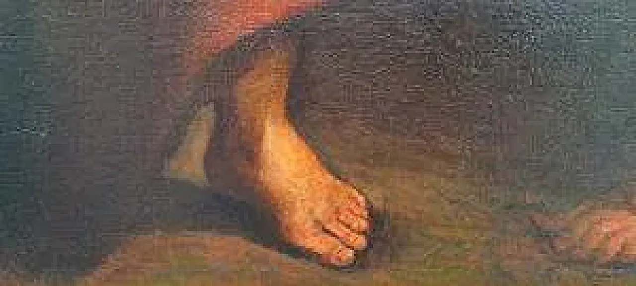 Christ and the Samaritan Woman at the Well, oil on canvas,18th century 6