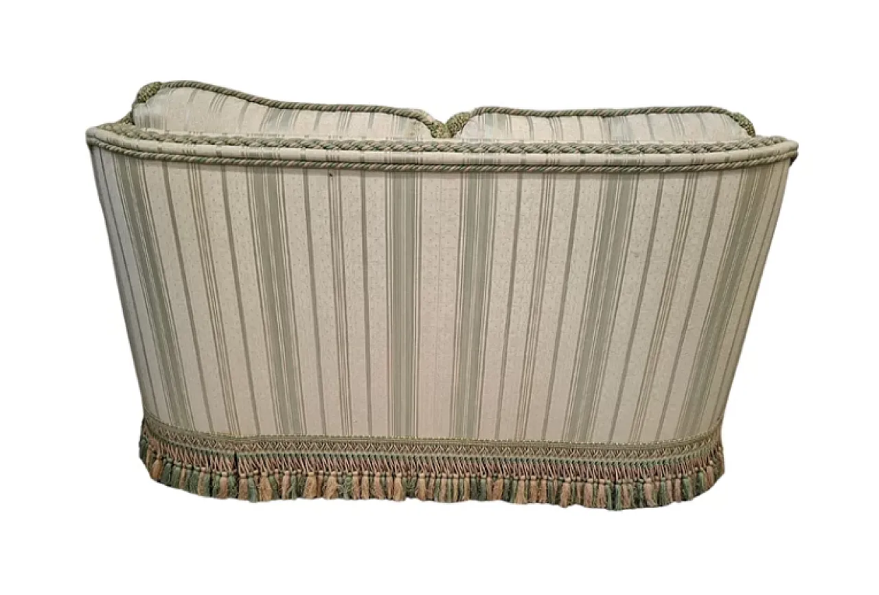 Coppia di divani in seta di San Leucio, anni '80 3