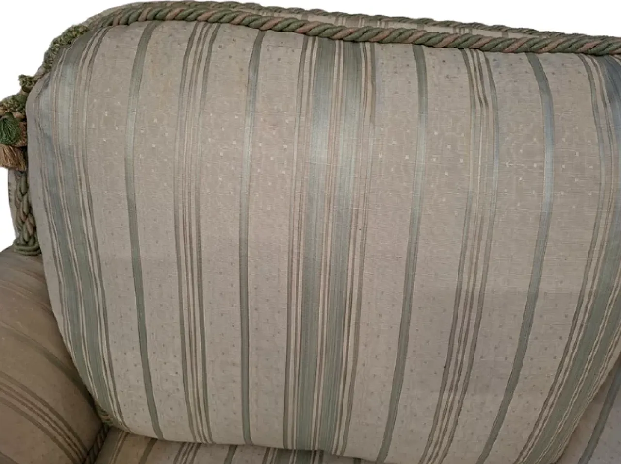 Coppia di divani in seta di San Leucio, anni '80 6