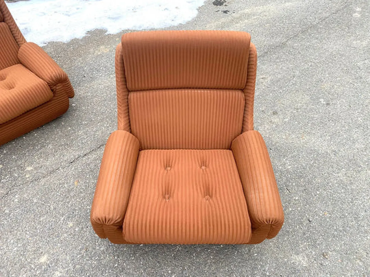 Divano e poltrone Mid-Century di Jitona, anni '70 5
