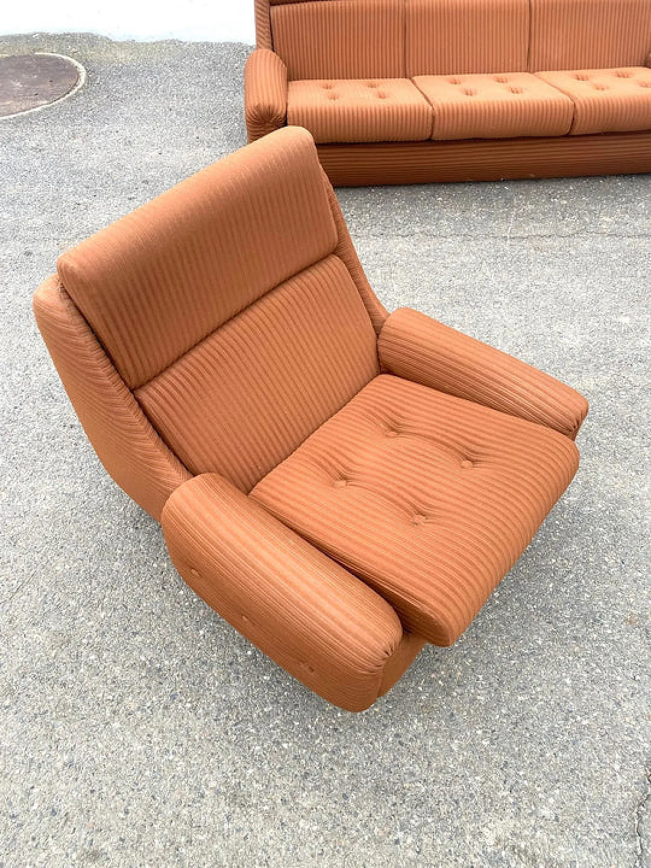 Divano e poltrone Mid-Century di Jitona, anni '70 6