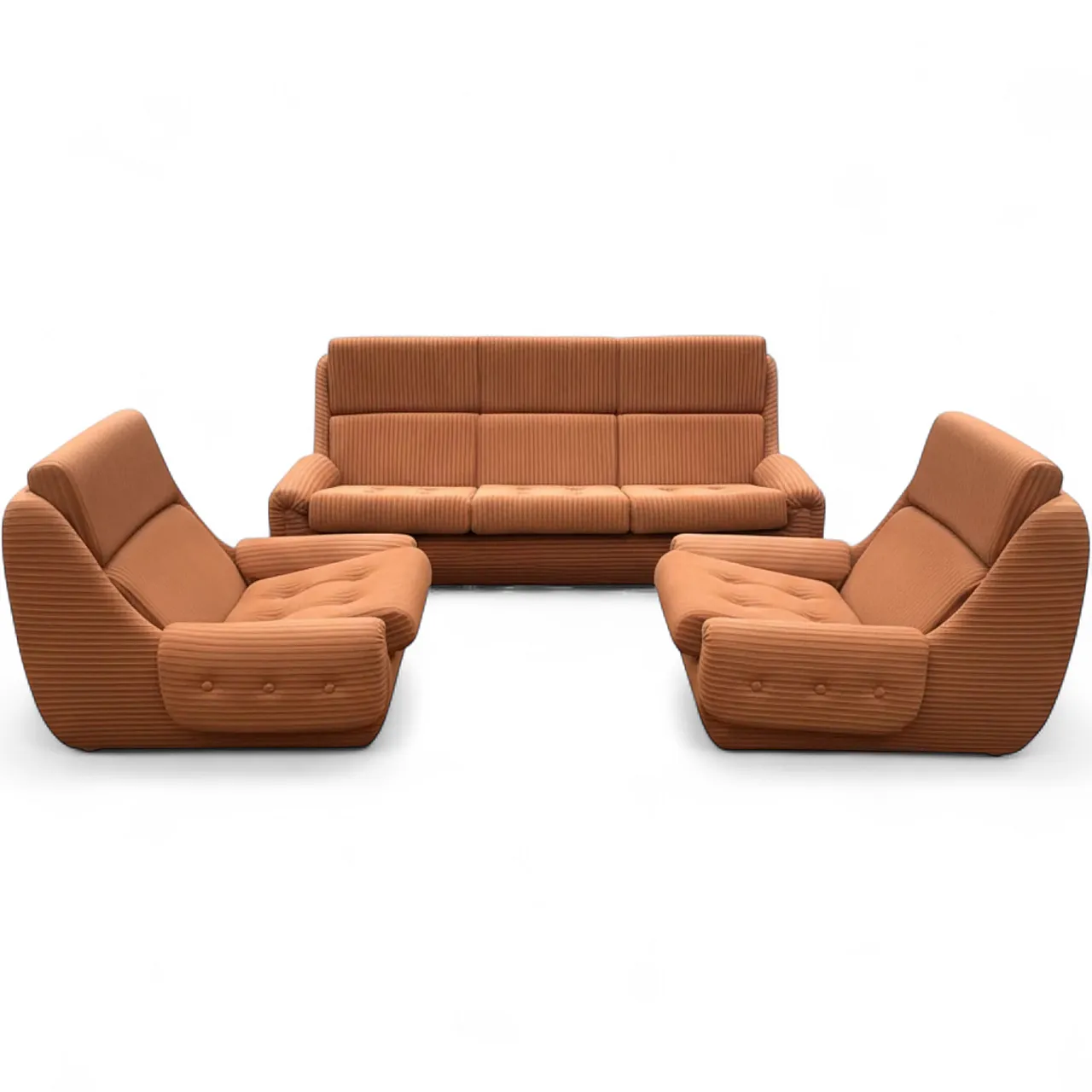 Divano e poltrone Mid-Century di Jitona, anni '70 7