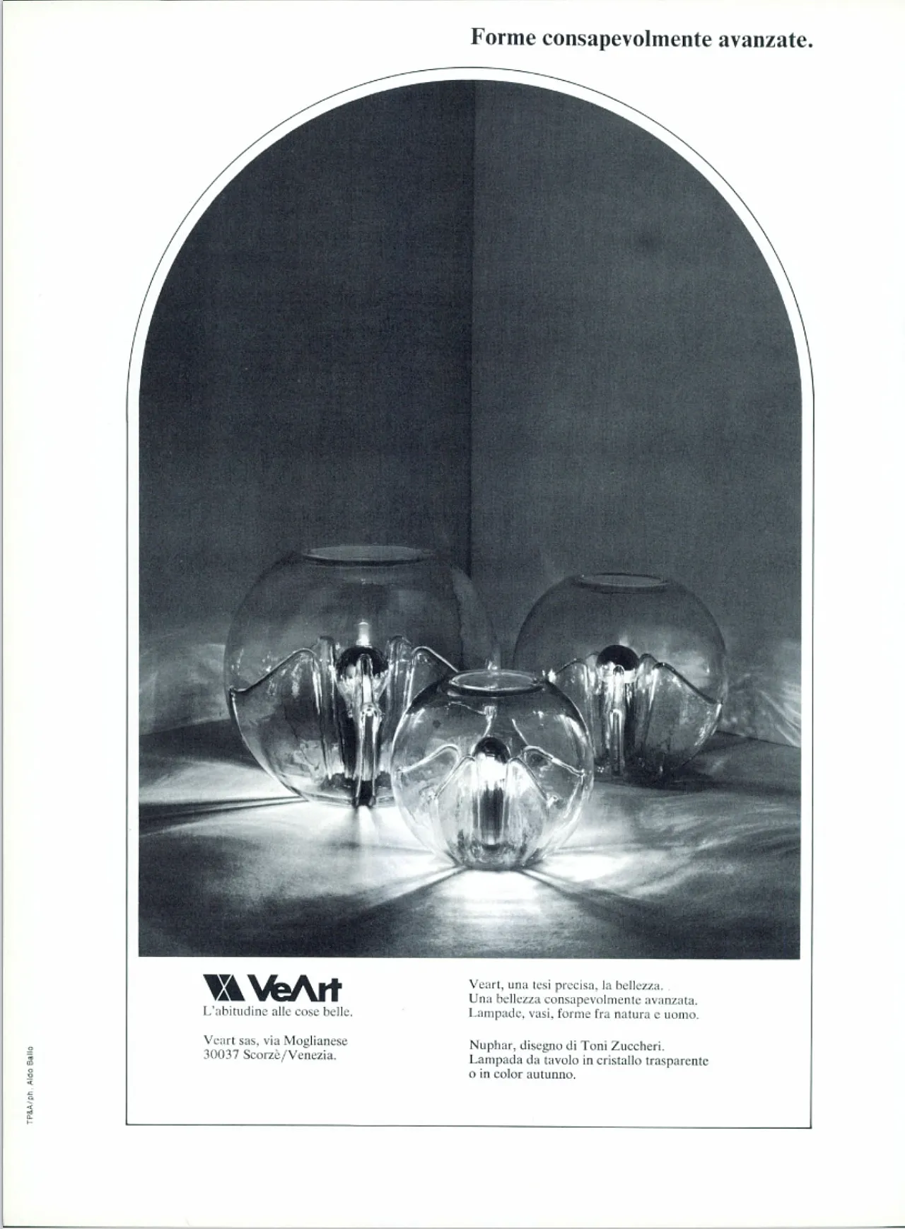 Lampada da tavolo Nuphar di Toni Zuccheri per VeArt, anni '60 20