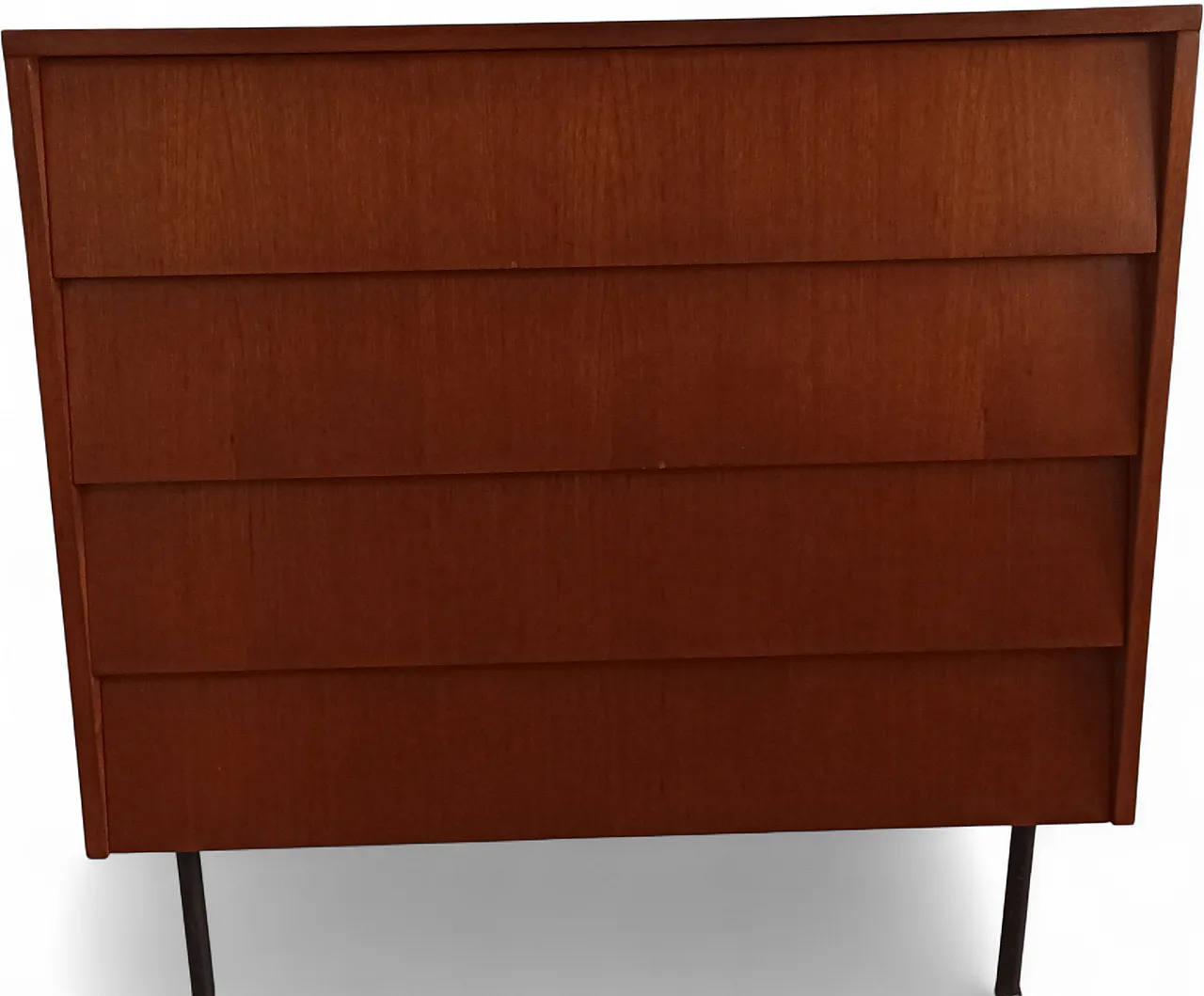 Cassettiera in legno e ferro di Leonardo Fiori per I.S.A. Bergamo 6