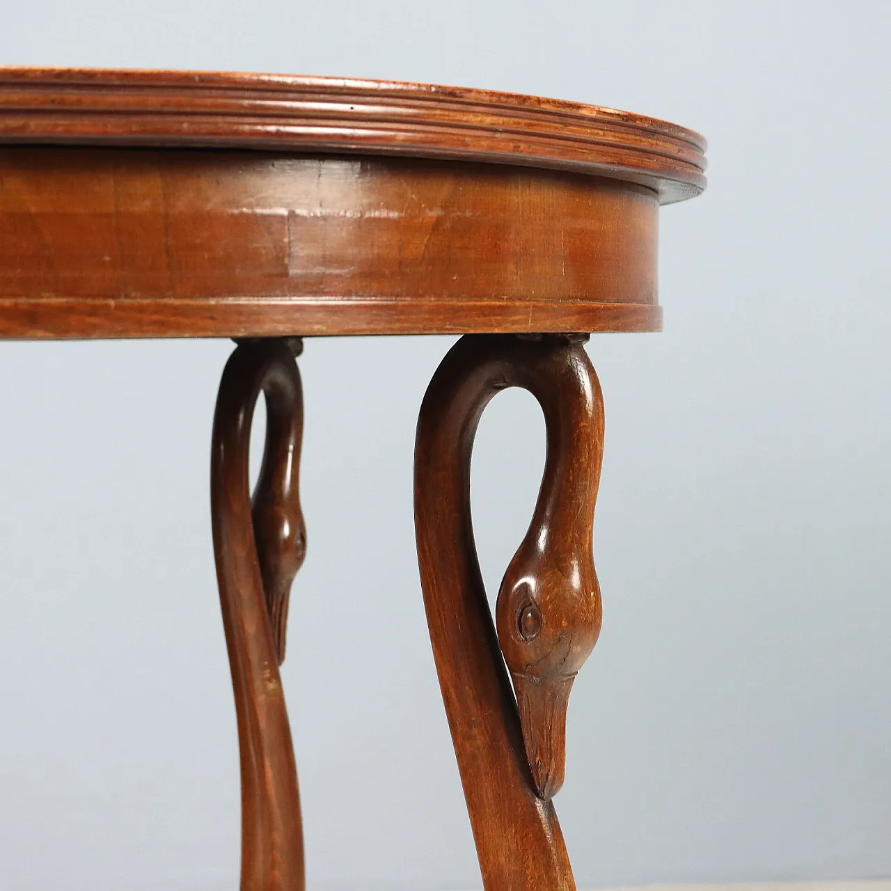 Tavolo in noce e faggio, tinto noce, '900 3