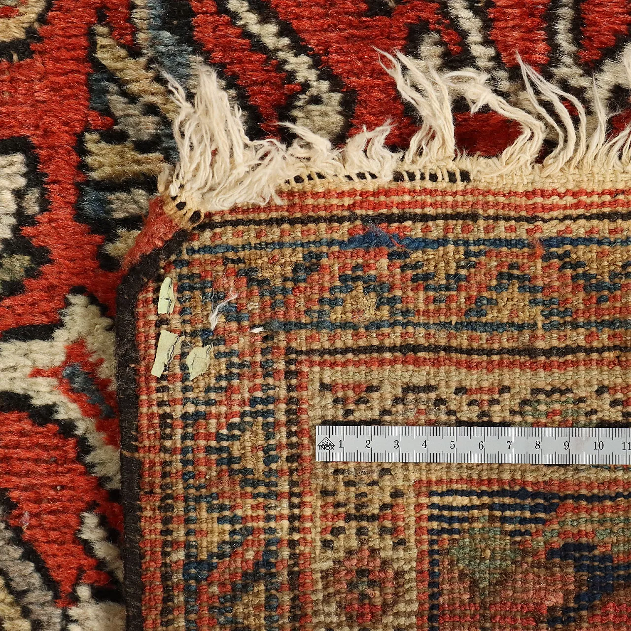 Tappeto Mahall in cotone e lana, nodo grosso, fatto a mano, '900 8